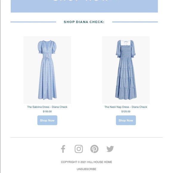 Hill House Blue Midi Dress